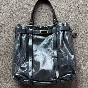 Lanvin Silver Gray Tote Bag